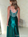 Simple Spaghetti Strap Split Side Mermaid Prom Dress,Evening Dress,PD210