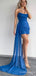 Sexy Blue Strapless A-line Short Mini Long Homecoming Dress,  HD130
