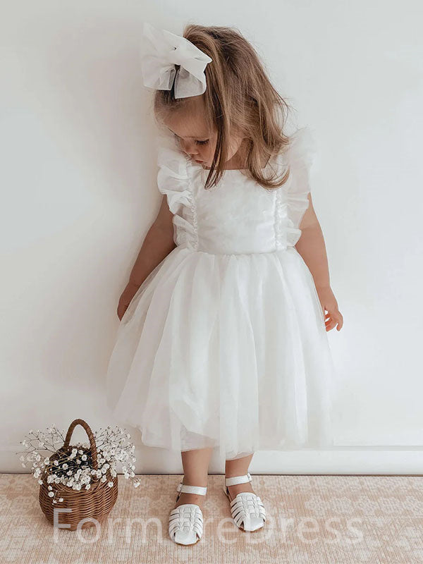 Lovely Rupples A-line Long Flower Girl Dress,  FGD20