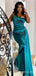 Elegant One Shoulder Mermaid Long Bridesmaid Dress,BD227