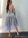 Sparkly Sequins Strapless A-line Short Mini Long Homecoming Dress,  HD145