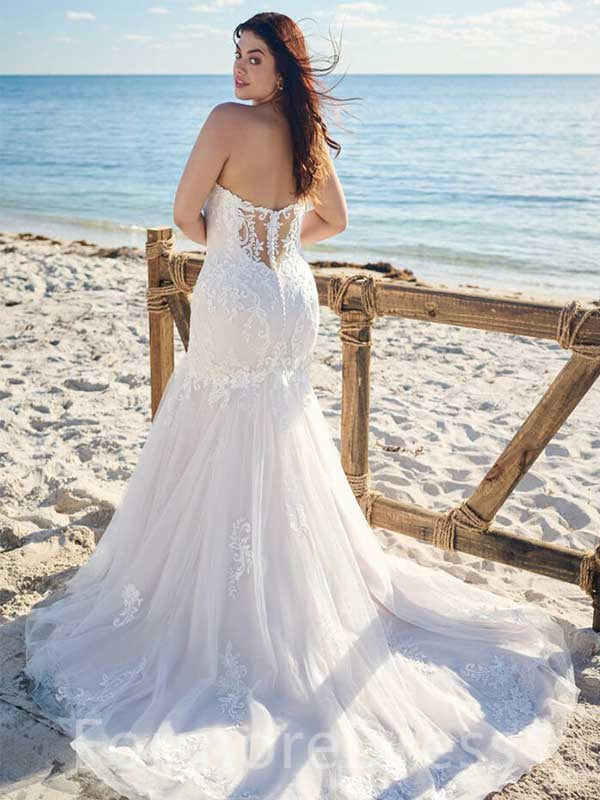 Sexy Sweatheart Mermaid Long Wedding Dress,  WD15