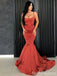 Elegant Spaghetti Strap Mermaid Long Prom Dress,Evening Dress,PD225