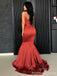 Elegant Spaghetti Strap Mermaid Long Prom Dress,Evening Dress,PD225