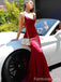 Sexy Red Spaghetti Strap Mermaid Long Prom Dress,Evening Dress,PD227