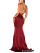 Sexy Red Spaghetti Strap Mermaid Long Prom Dress,Evening Dress,PD227