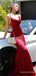 Sexy Red Spaghetti Strap Mermaid Long Prom Dress,Evening Dress,PD227