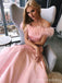 Elegant Pink Off-Shoulder Mermaid Long Prom Dress,Evening Dress,PD233