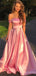 Elegant Off-Shoulder Strapless A-line Long Prom Dress,Evening Dress,PD236