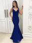 Elegant V-neck Mermaid Long Prom Dress,Evening Dress,PD237