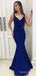Elegant V-neck Mermaid Long Prom Dress,Evening Dress,PD237