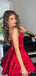 Sexy Red Strapless A-line Short Mini Long Homecoming Dress,  HD155