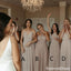 Mismatched Elegant Sleeveless A-line Long Bridesmaid Dress,BD01