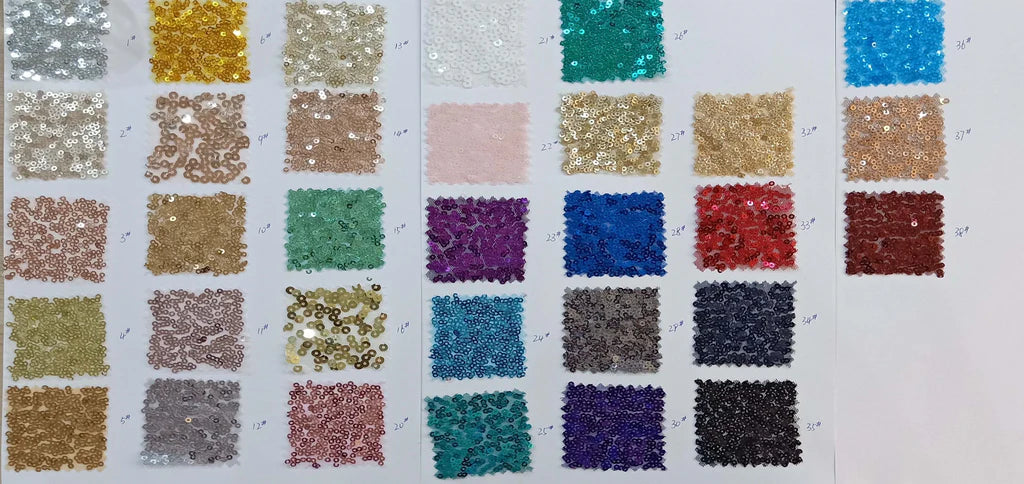 sequin Fabric Swatch,FS006