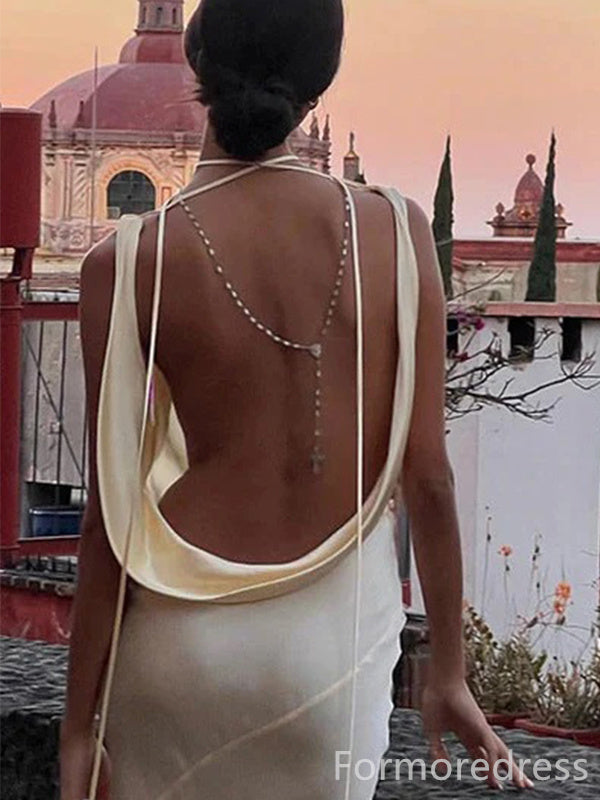 Sexy V-neck Backless Mermaid Long Prom Dress,Evening Dress,PD244