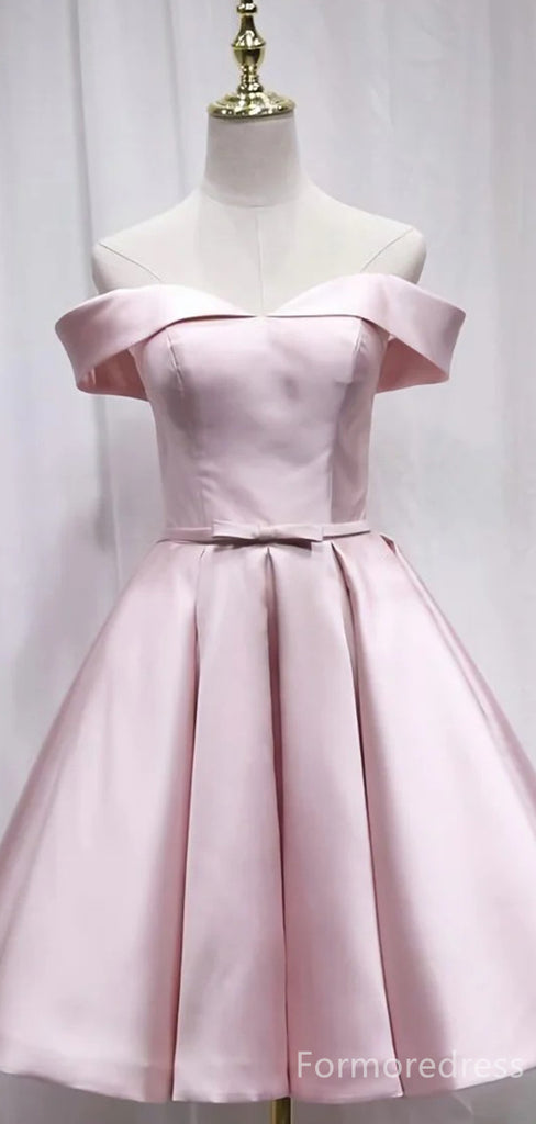Elegant Off-Shoulder Strapless A-line Short Mini Homecoming Dress,  HD169