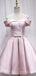 Elegant Off-Shoulder Strapless A-line Short Mini Homecoming Dress,  HD169