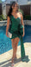 Sexy Sweatheart One Shoulder A-line Short Mini Homecoming Dress,  HD173