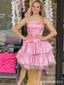 Elegant Strapless A-line Short Mini Homecoming Dress,  HD191