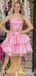 Elegant Strapless A-line Short Mini Homecoming Dress,  HD191