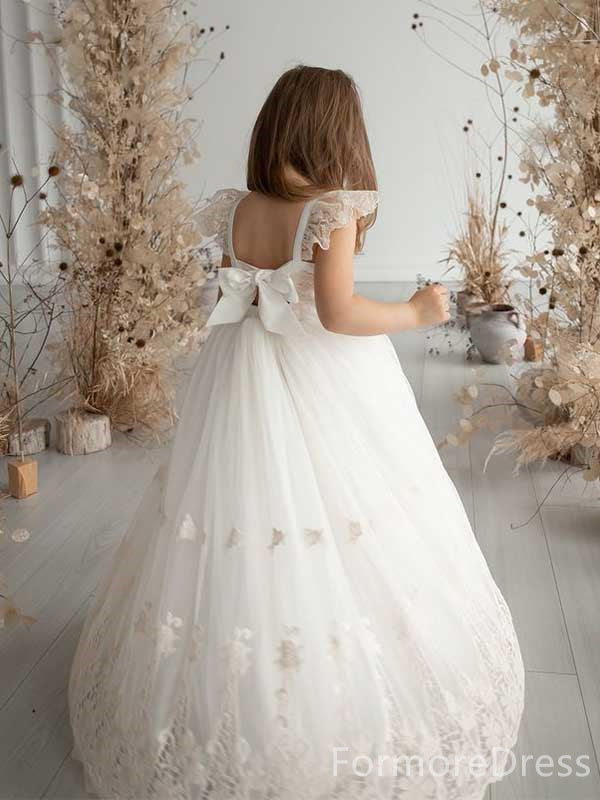 Lovely Lace A-line  Flower Girl Dress,  FGD28