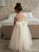 Lovely Appliques A-line  Flower Girl Dress,  FGD29