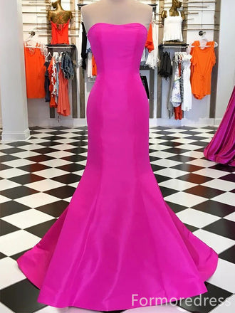 Elegant Strapless Mermaid Long Prom Dress,Evening Dress,PD263