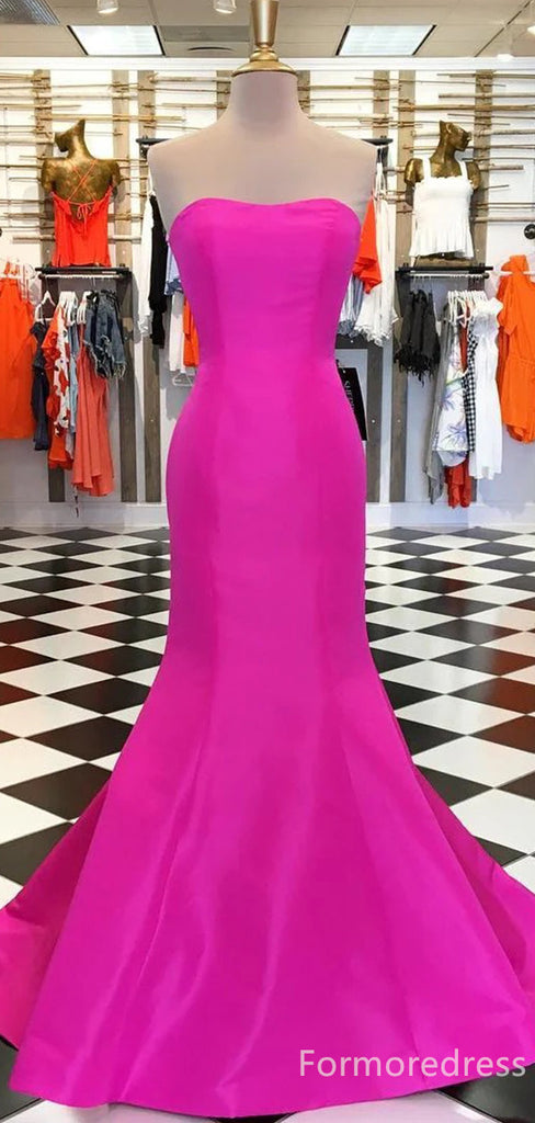 Elegant Strapless Mermaid Long Prom Dress,Evening Dress,PD263