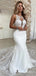 Unique Sexy Sleeveless Mermaid Long Wedding Dress, WD189