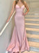 Sexy V-neck Spaghetti Strap Mermaid Long Prom Dress,Evening Dress,PD267