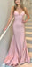 Sexy V-neck Spaghetti Strap Mermaid Long Prom Dress,Evening Dress,PD267