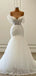 Elegant V-neck Off-Shoulder Strapless Mermaid Long Wedding Dress, WD192