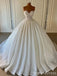 Elegant Sweatheart Strapless A-line Long Wedding Dress, WD193