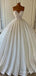 Elegant Sweatheart Strapless A-line Long Wedding Dress, WD193