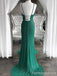 Elegant V-neck Spaghetti Strap Split Side Long Prom Dress,Evening Dress,PD271