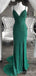 Elegant V-neck Spaghetti Strap Split Side Long Prom Dress,Evening Dress,PD271
