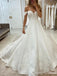 Elegant Sweatheart Off-Shoulder Strapless A-line Long Wedding Dress, WD206