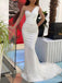 Sparkly Sequins One-Shoulder Mermaid Long Wedding Dress, WD220