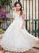 Elegant V-neck Lace A-line  Flower Girl Dress,  FGD35