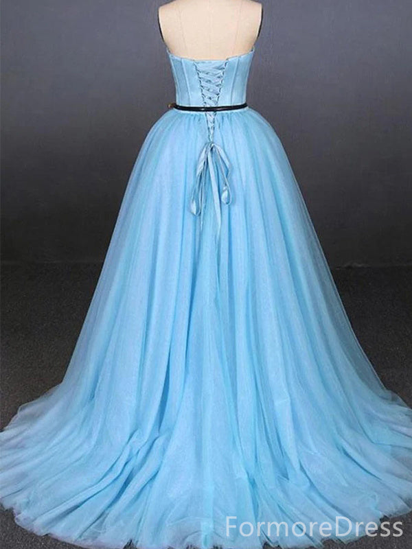 Elegant Strapless A-line Long Prom Dress,Evening Dress,PD280