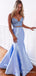Sexy V-neck Spaghetti Strap Mermaid Long Prom Dress,Evening Dress,PD282