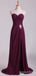 Elegant Sweatheart Strapless A-line Long Prom Dress,Evening Dress,PD287