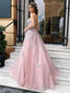 Lovely V-neck Strapless A-line Long Wedding Dress,  WD29