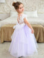 Elegant Lace A-line Long Flower Girl Dress,  FGD39