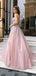 Lovely V-neck Strapless A-line Long Wedding Dress,  WD29