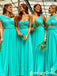 Mismatched Elegant  A-line Long Bridesmaid Dress,  BD31