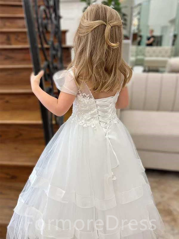 Sweet Flower Girl A-line Dress, Cute Flower Girl Dress, FGD04