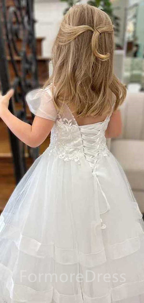 Sweet Flower Girl A-line Dress, Cute Flower Girl Dress, FGD04