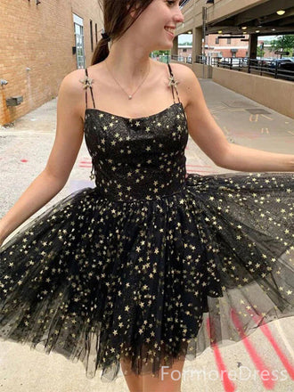 Lovely Spaghetti Strap A-line Short Mini Homecoming Dress,  HD30