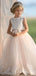 Elegant Sleeveless Lace A-line Long Flower Girl Dress,  FGD41